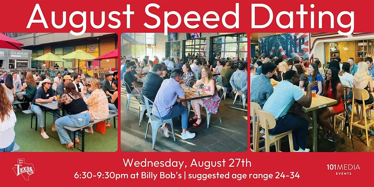 Fort Worth Speed Dating & Singles Mixer (ages 24-34), 27 August | Event in Fort Worth | AllEvents