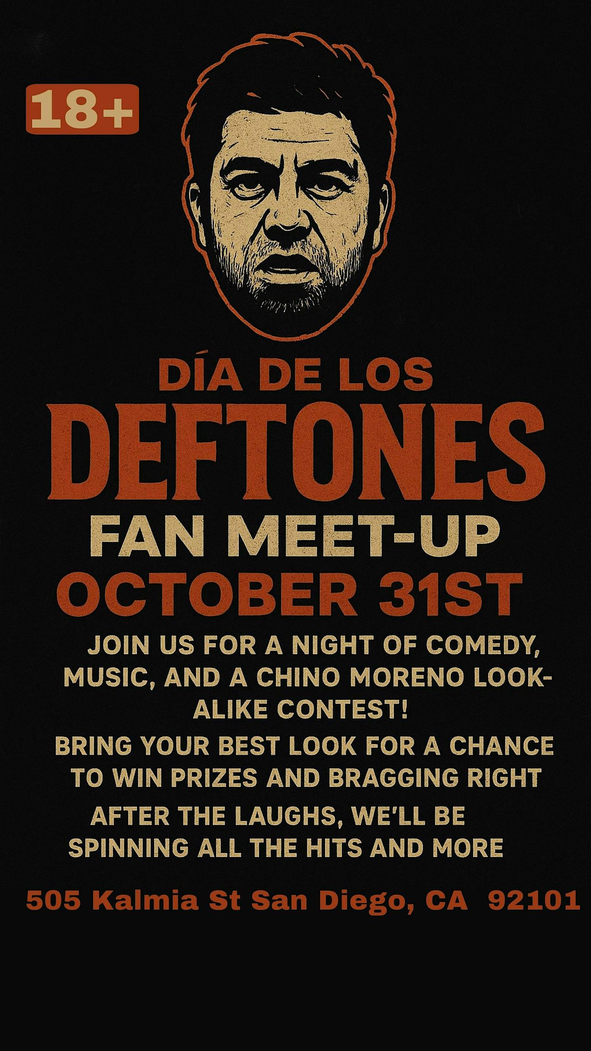 Deftones fan meet up, 31 October | Event in San Diego | AllEvents