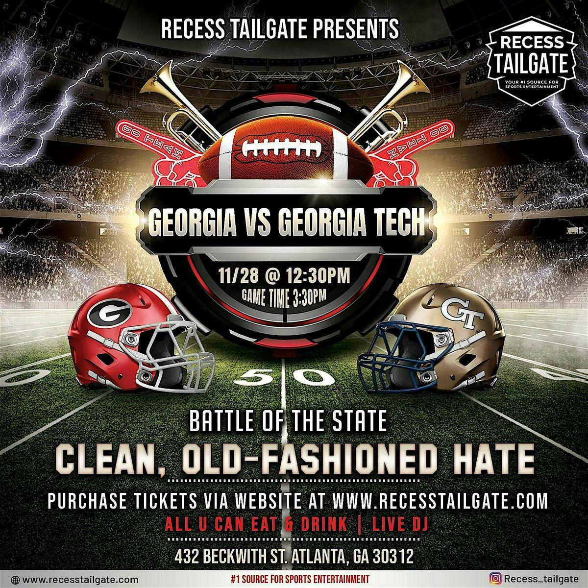 2025 Battle of the State Tailgate - UGA vs Georgia Tech | Event in Atlanta | AllEvents