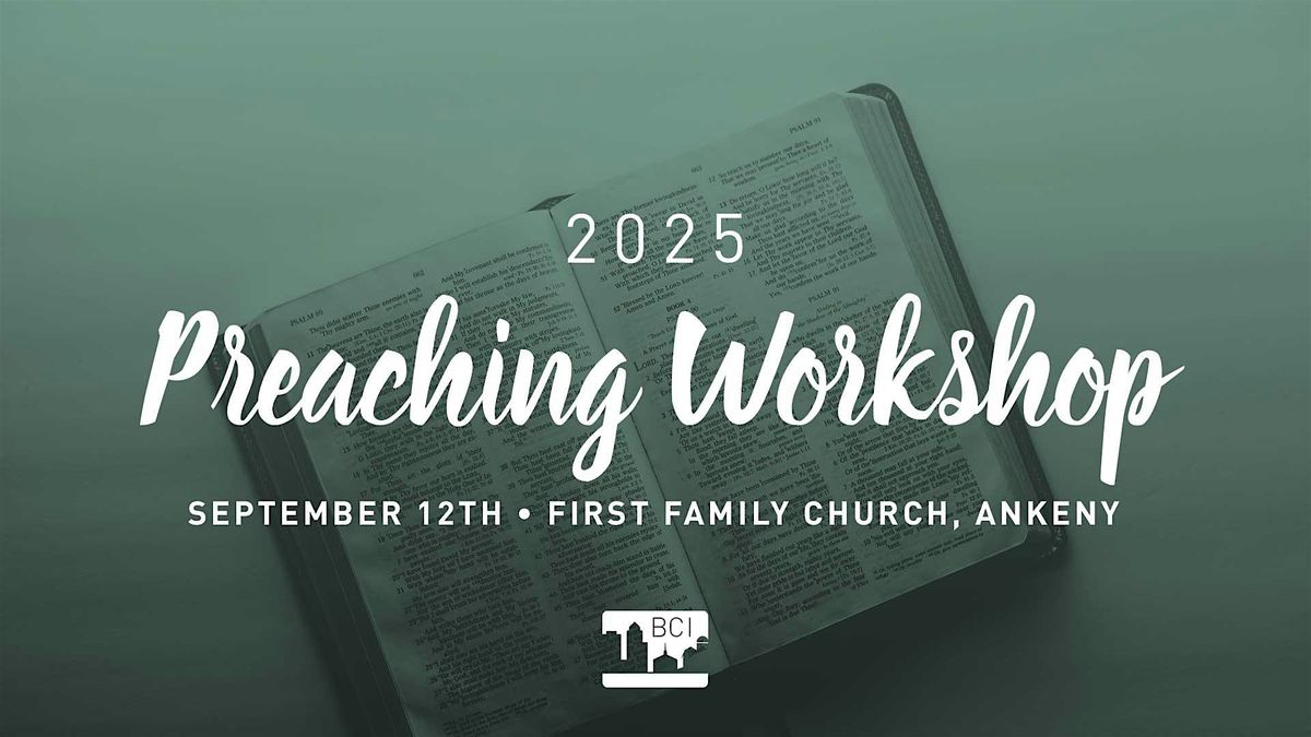 2025 Preaching Workshop, 12 September | Event in Ankeny | AllEvents