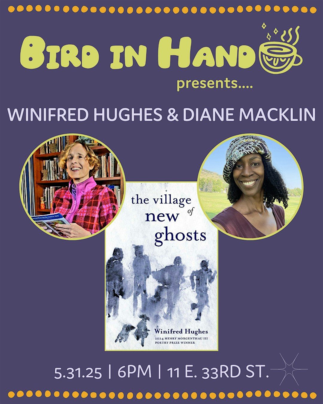 An Evening with Winifred Hughes and Diane Macklin, 31 May | Event in Baltimore | AllEvents