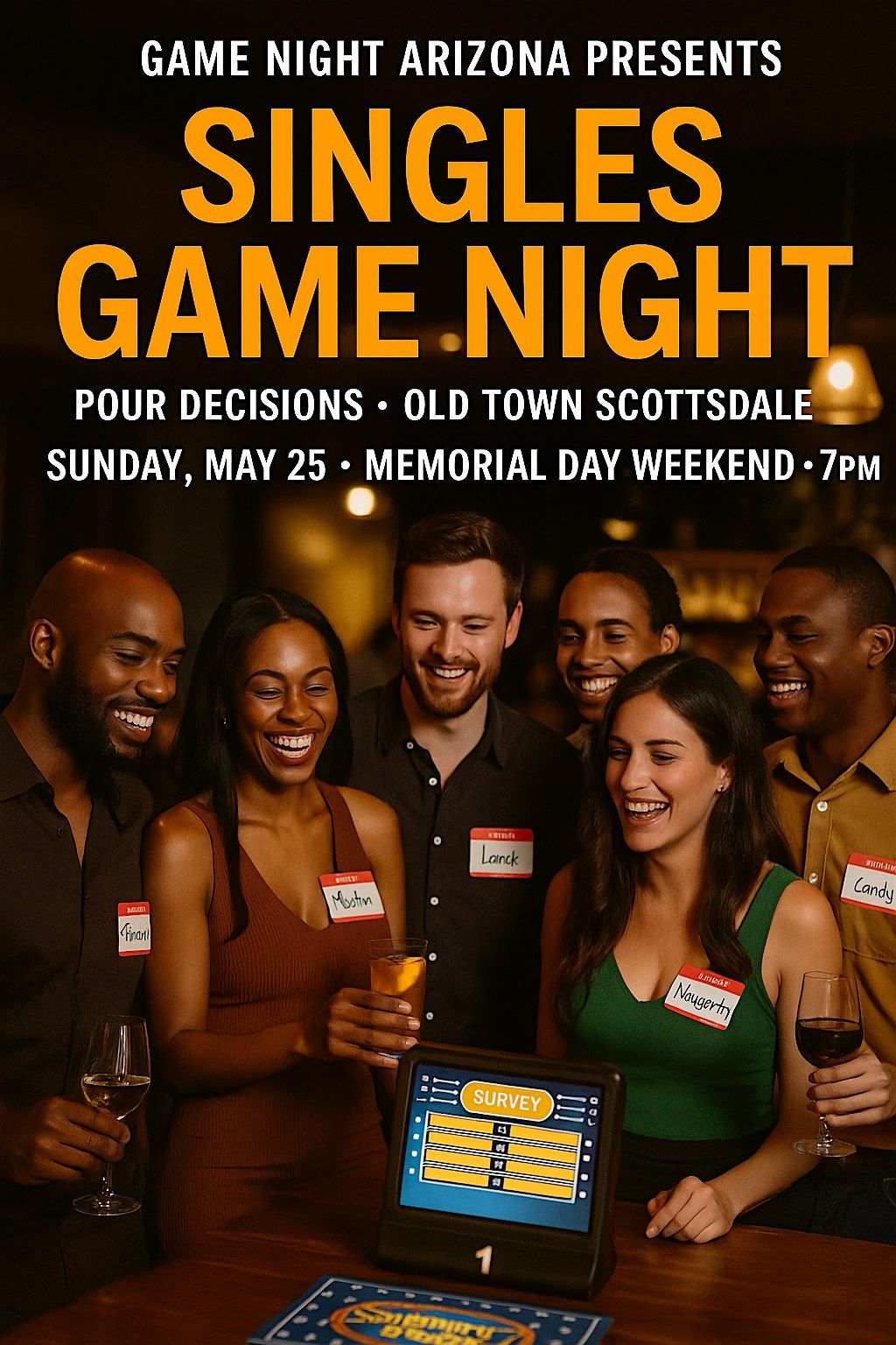 Singles Game Night, 25 May | Event in Scottsdale | AllEvents