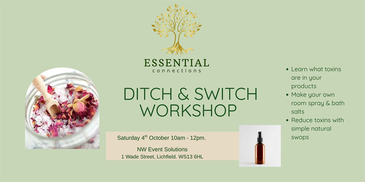 DITCH & SWITCH WORKSHOP, 4 October | Event in Lichfield | AllEvents
