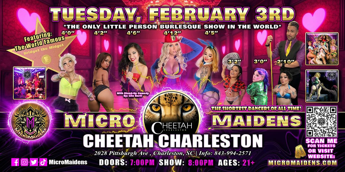Charleston, SC - Micro Maidens Dwarf Dancers @Cheetah Charleston, 3 February | Event in North Charleston | AllEvents