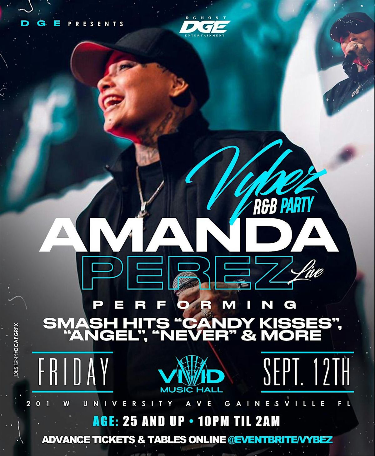 “Vybez” a Night of R&B Party with Amanda Perez live, 12 September | Event in Gainesville | AllEvents