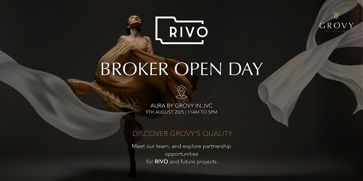 Open Day Event: Aura by Grovy & RIVO PreLaunch, 9 August | Event in Dubai | AllEvents