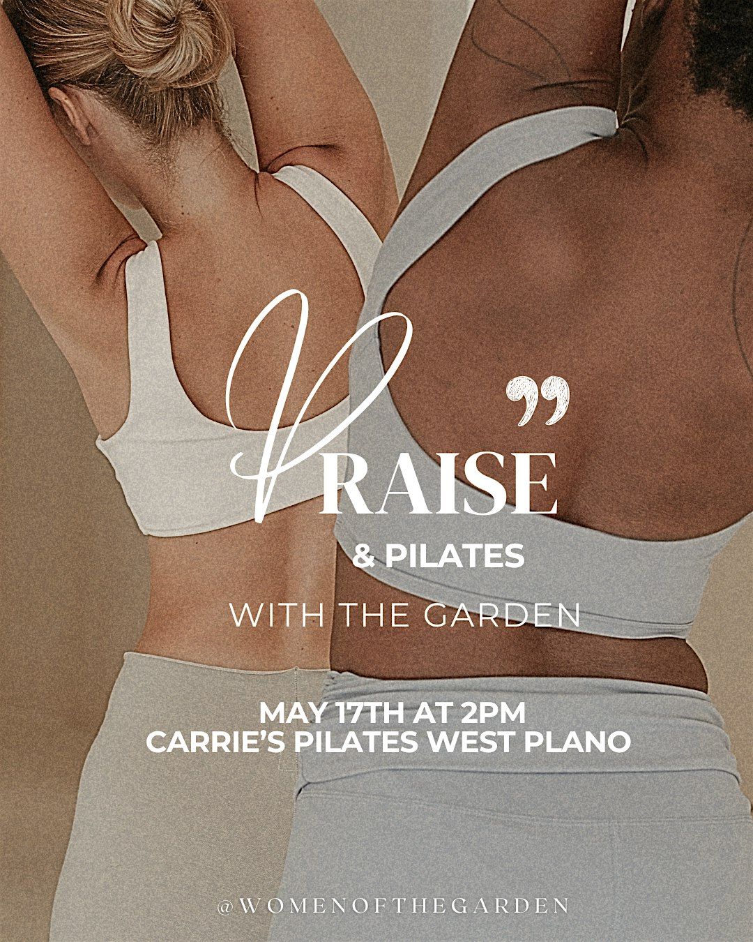 Praise & Pilates: With The Garden, 17 May | Event in Plano | AllEvents