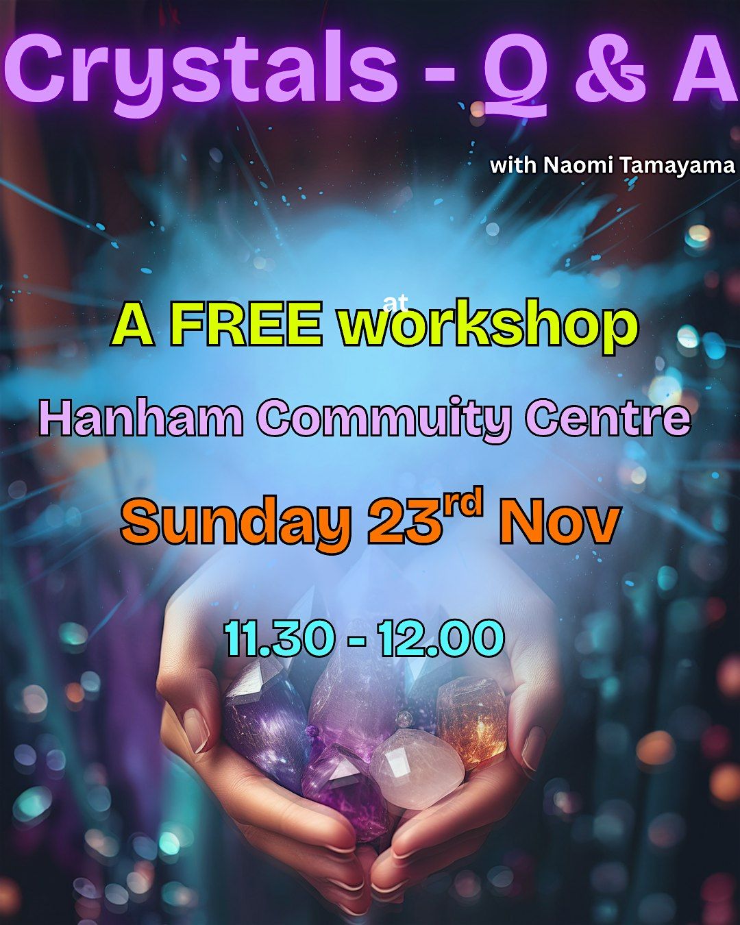 Crystals Q & A - a FREE 30 minute workshop, 23 November | Event in Hanham | AllEvents