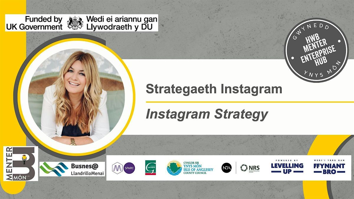IN PERSON - Strategaeth Instagram // Instagram Strategy, 27 January | Event in Porthmadog | AllEvents