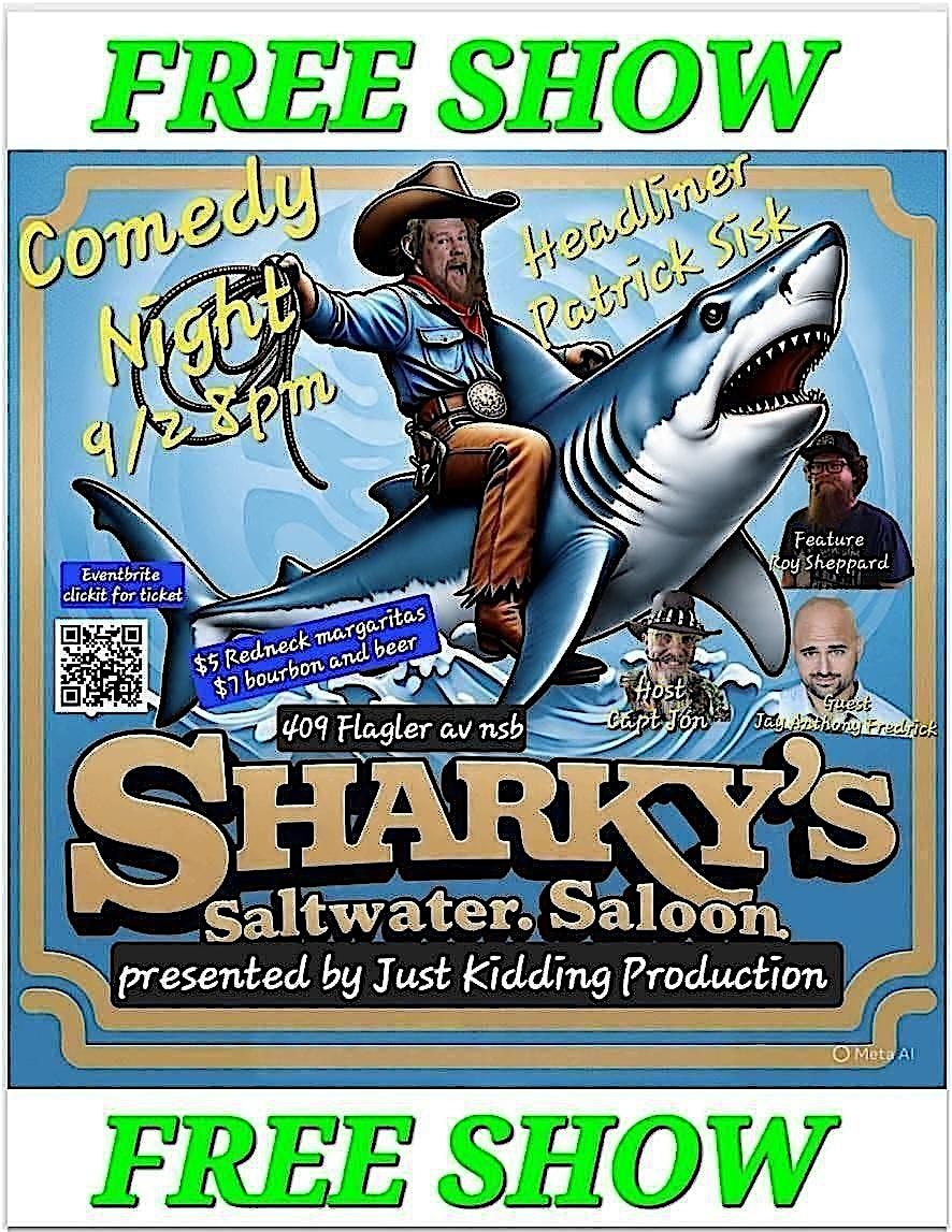 sharky's comedy night, 2 September | Event in New Smyrna Beach | AllEvents