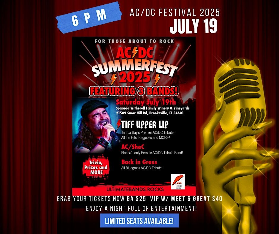 AC/DC TRIBUTE SUMMERFEST, 19 July | Event in Brooksville | AllEvents