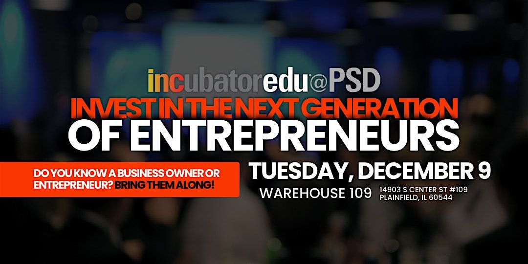 Invest in the Next Generation of Entrepreneurs, 9 December | Event in Plainfield | AllEvents