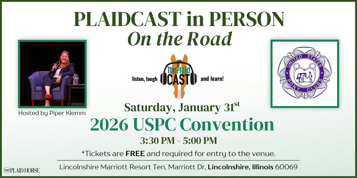Plaidcast in Person at the 2026 USPC Convention, 31 January | Event in Lincolnshire | AllEvents