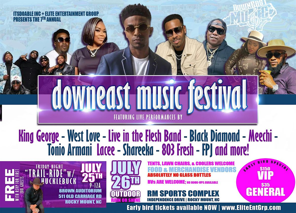 2025 DownEast Music Festival, 26 July | Event in Rocky Mount | AllEvents