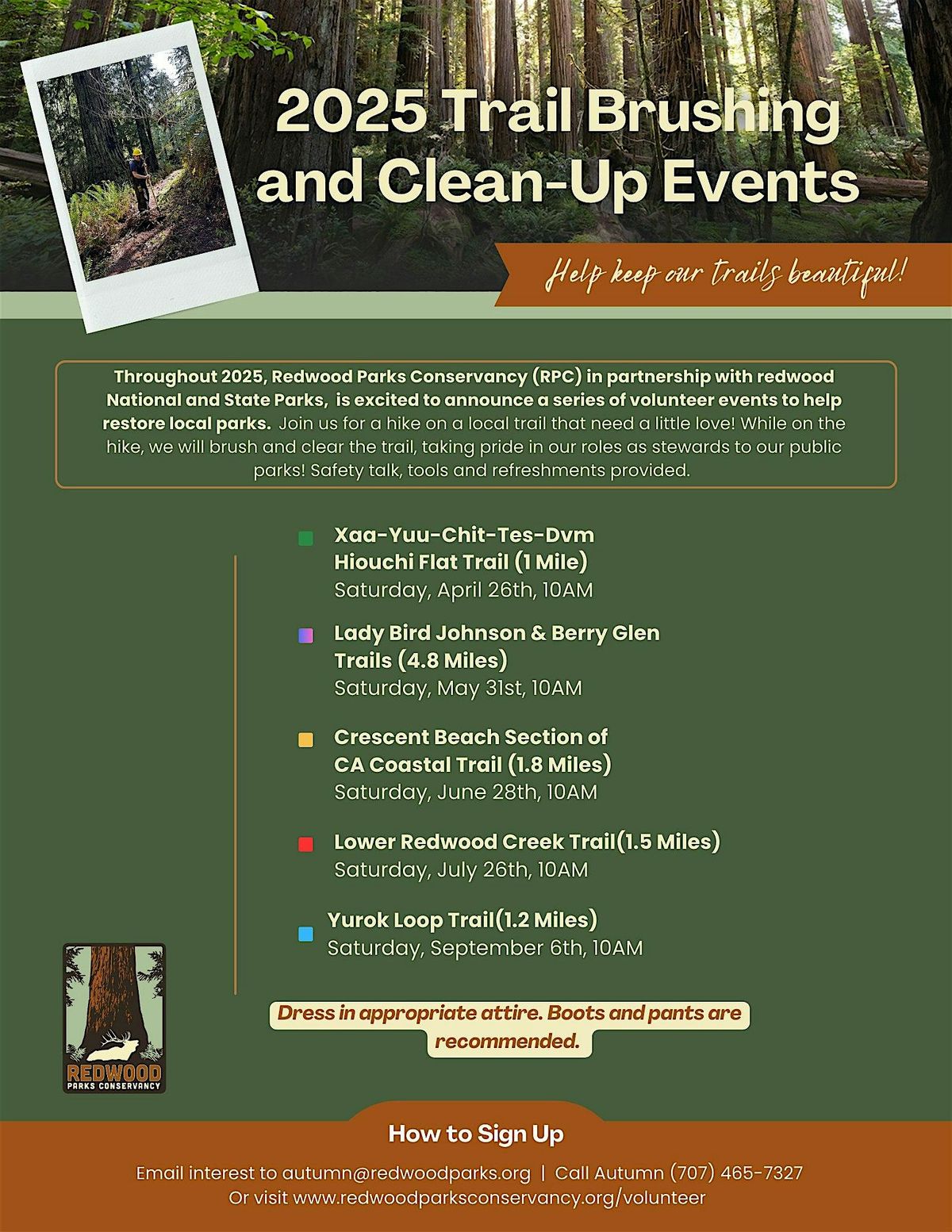 Trail Brushing Event! Yurok Loop Trail!, 6 September | Event in Klamath | AllEvents