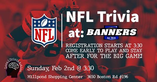 Nfl Trivia Stay For The Big Game At Banners Lexington