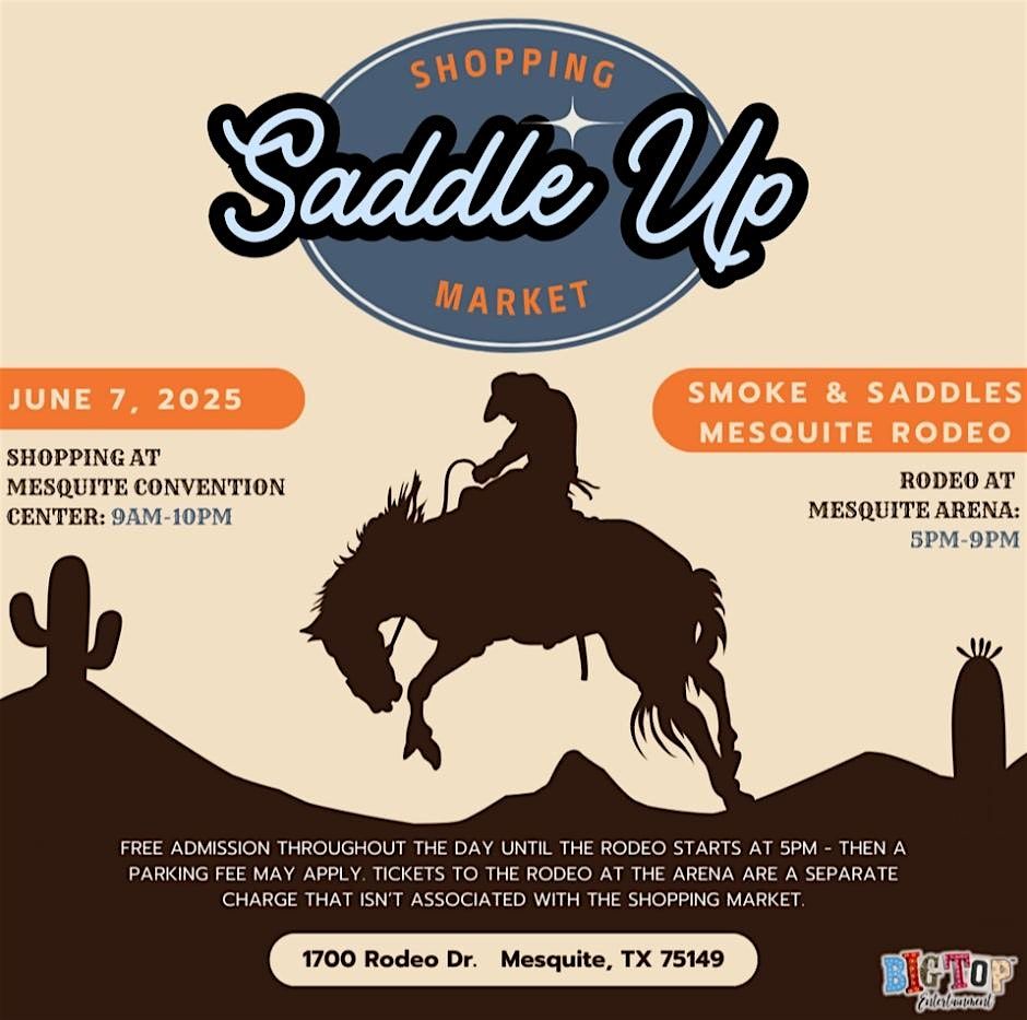 Saddle Up Shopping Market | Mesquite Convention Center | June 7, 2025, 7 June | Event in Mesquite | AllEvents