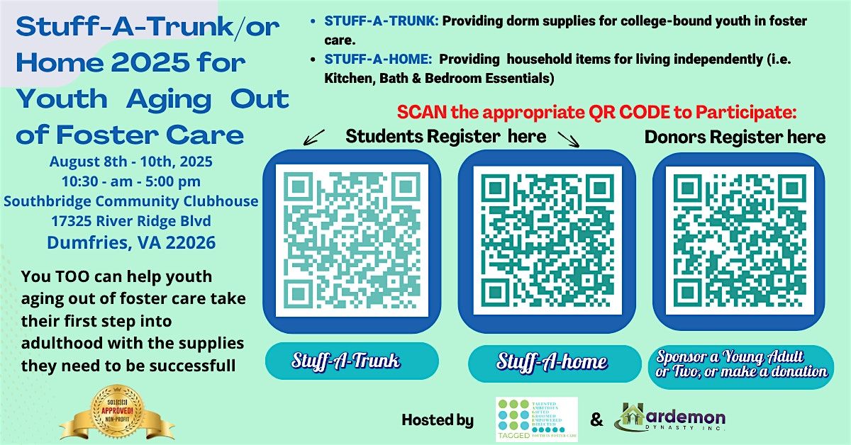 Stuff-A-Trunk/Home 2025  for Youth Aging Out of Foster Care | Event in Dumfries | AllEvents