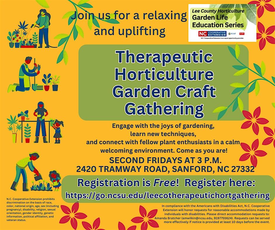 November Therapeutic Horticulture Garden Craft Gathering, 14 November | Event in Sanford | AllEvents