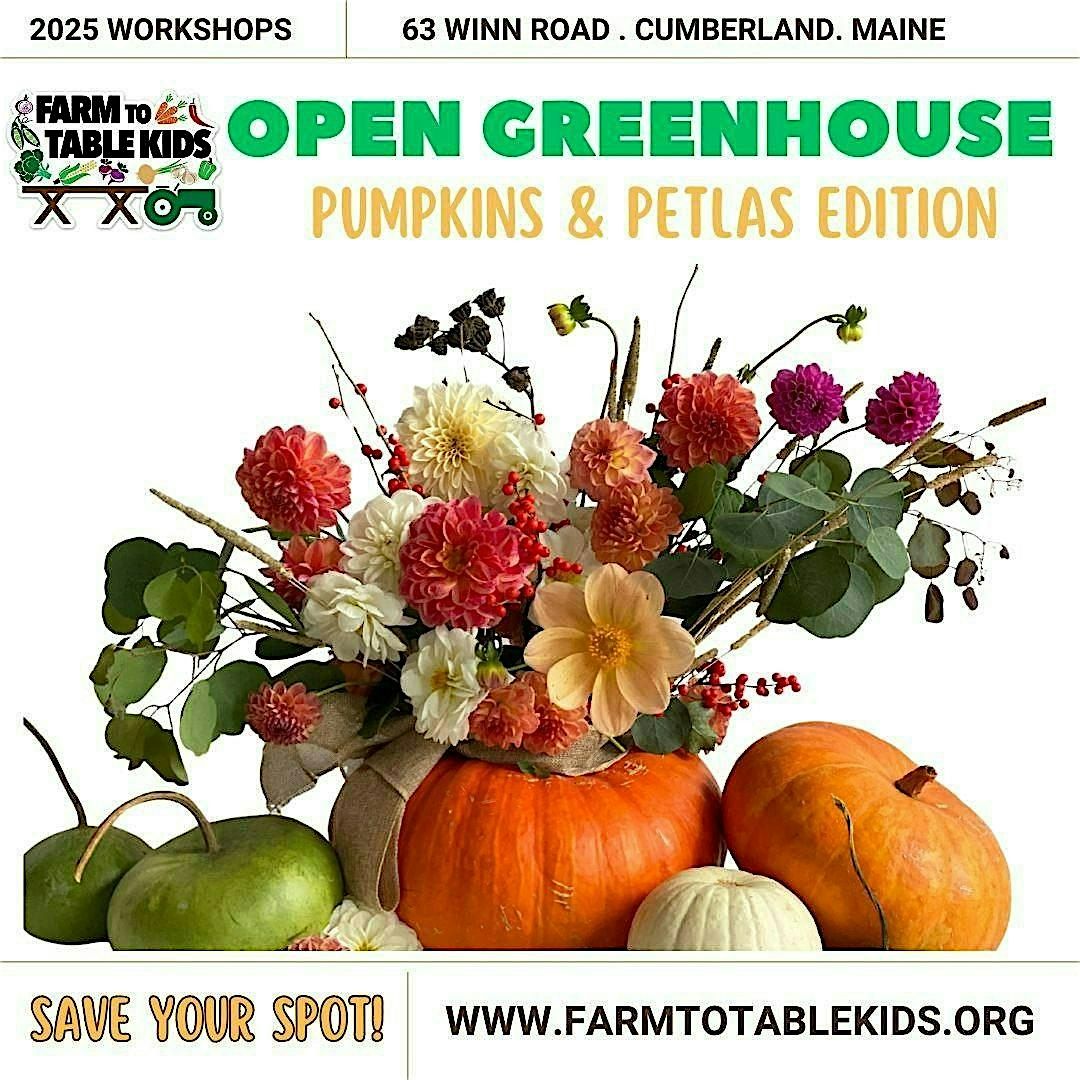FTTK OPEN GREENHOUSE: Pumpkins & Petals Edition, 26 October | Event in Cumberland | AllEvents