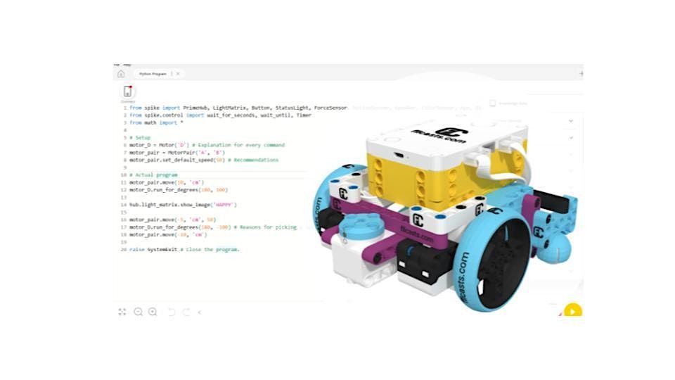 #2 Beginner PYTHON CODING Spike Prime Robotics Grades 4 - 8th, 14 July | Event in Crestview | AllEvents