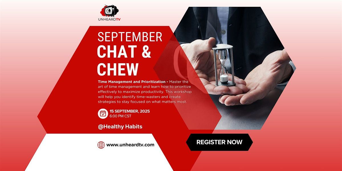 September Chat & Chew: Time Management and Prioritization, 15 September | Event in Florissant | AllEvents