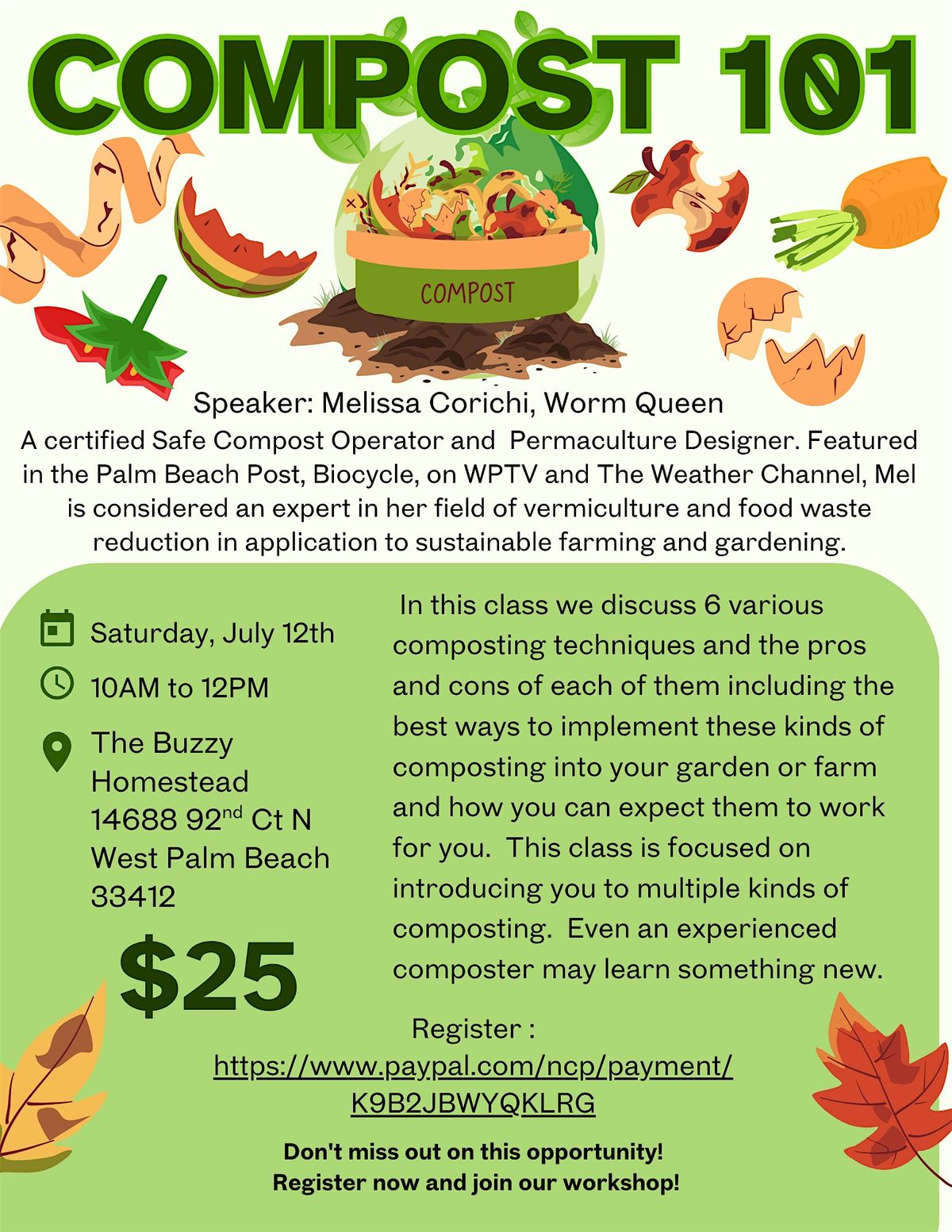 Composting 101, 12 July | Event in West Palm Beach | AllEvents