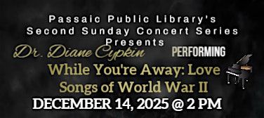 Passaic Public Library's Second Sunday Concert Series, 14 December | Event in Passaic | AllEvents
