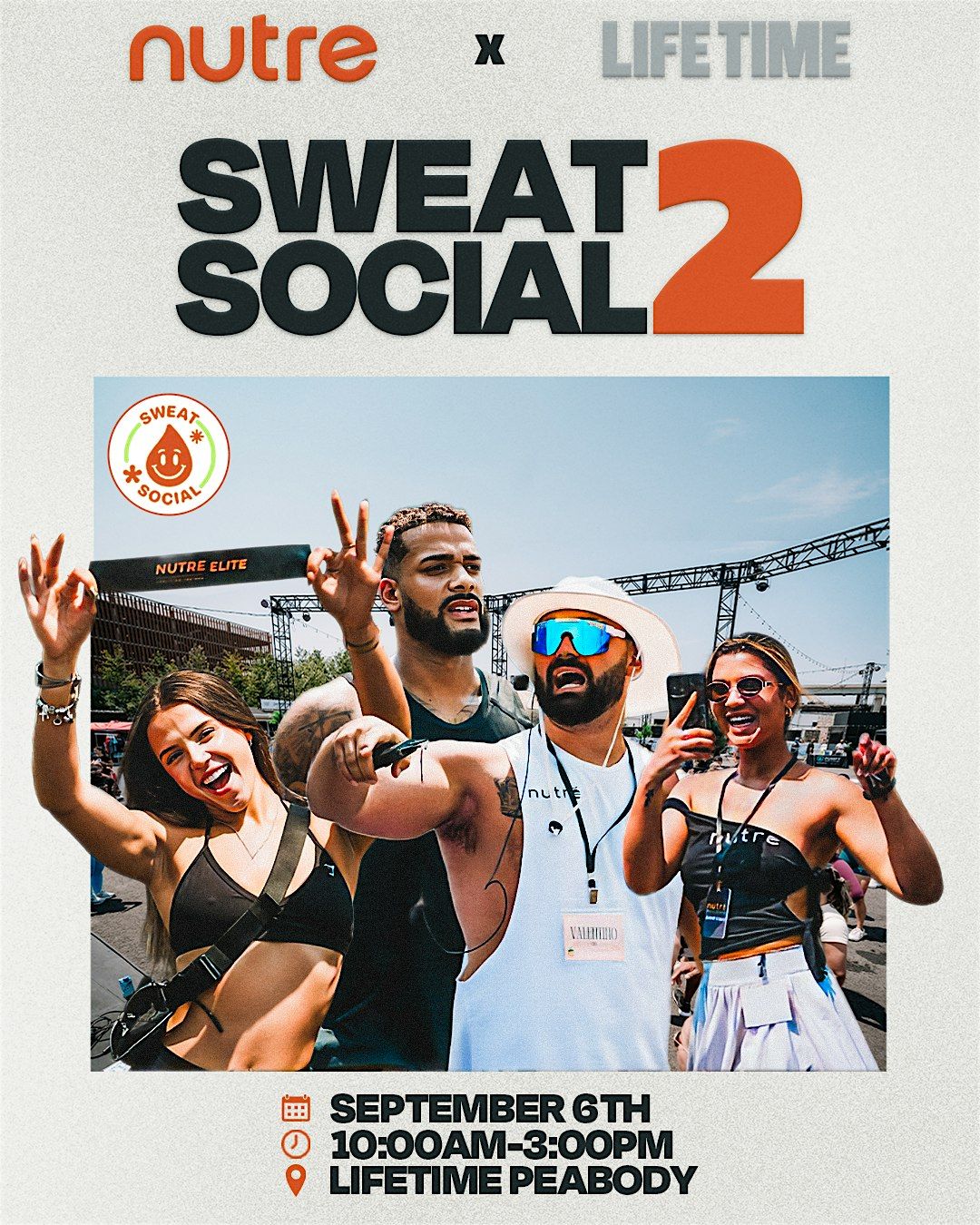 Nutre Sweat Social EP02 X Lifetime Fitness, 6 September | Event in Peabody | AllEvents
