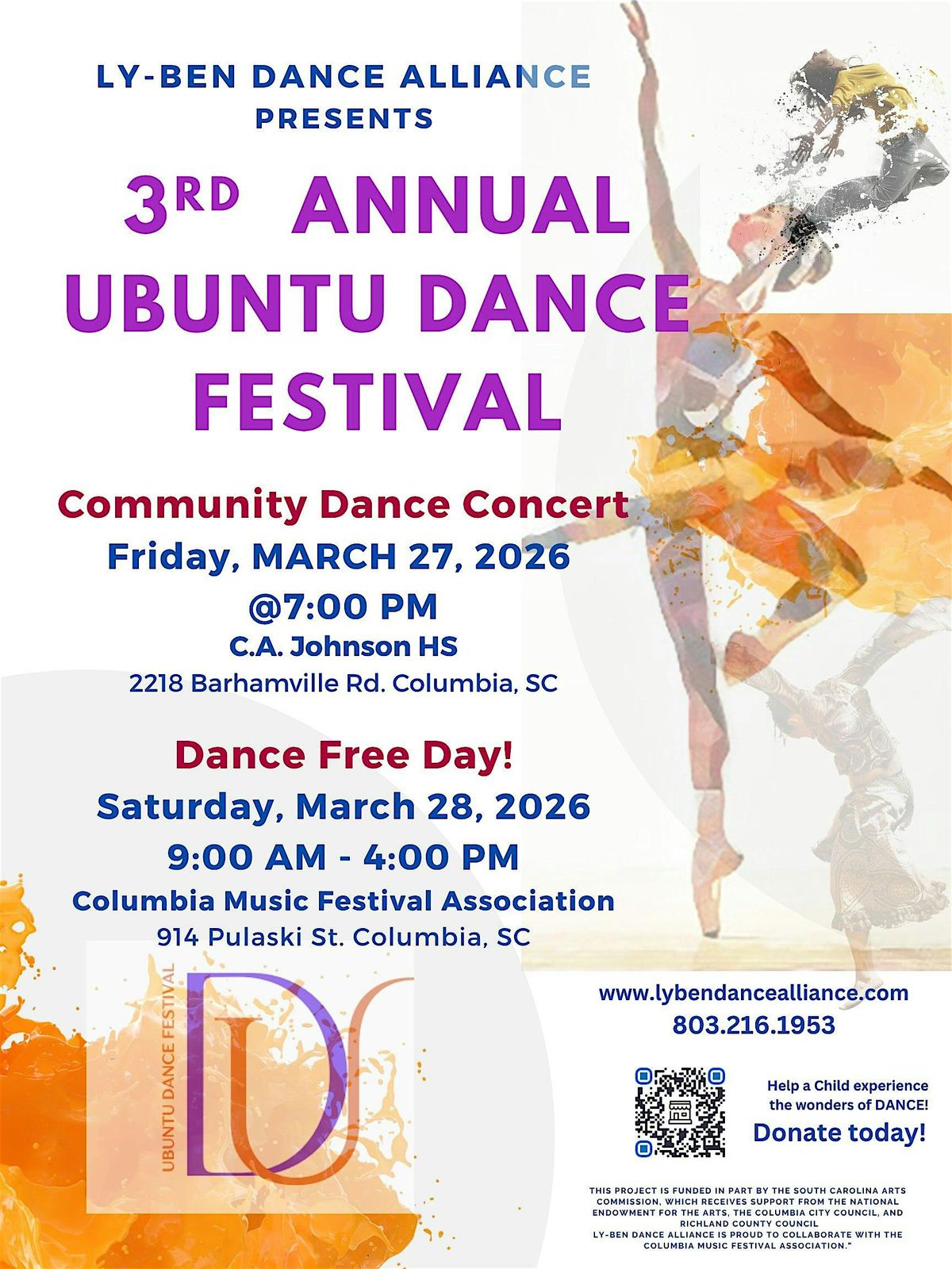 The Ubuntu Dance Festival 2026, 27 March | Event in Columbia | AllEvents