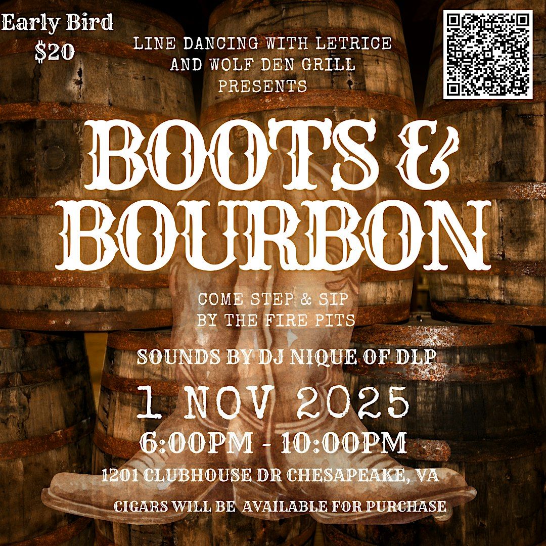 Line Dancing with Letrice presents "Boots & Bourbon", 1 November | Event in Chesapeake | AllEvents