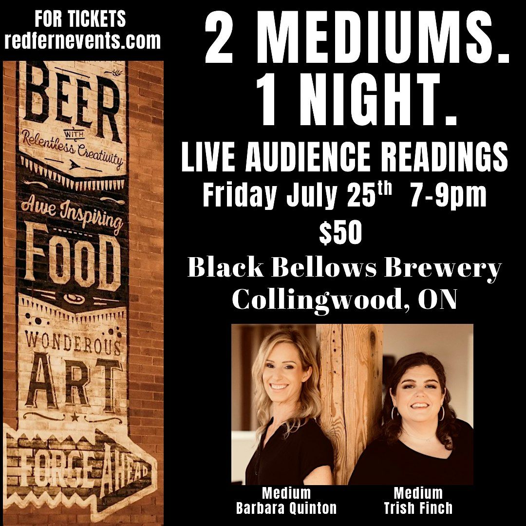 2 Mediums. 1 Night. LIVE AUDIENCE MEDIUMSHIP READINGS, 25 July | Event in Collingwood | AllEvents