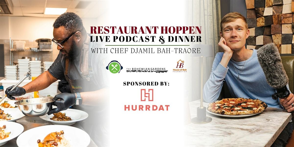 Restaurant Hoppen Live Podcast & Dinner with Chef Djamil Bah-Traore, 11 September | Event in Omaha | AllEvents