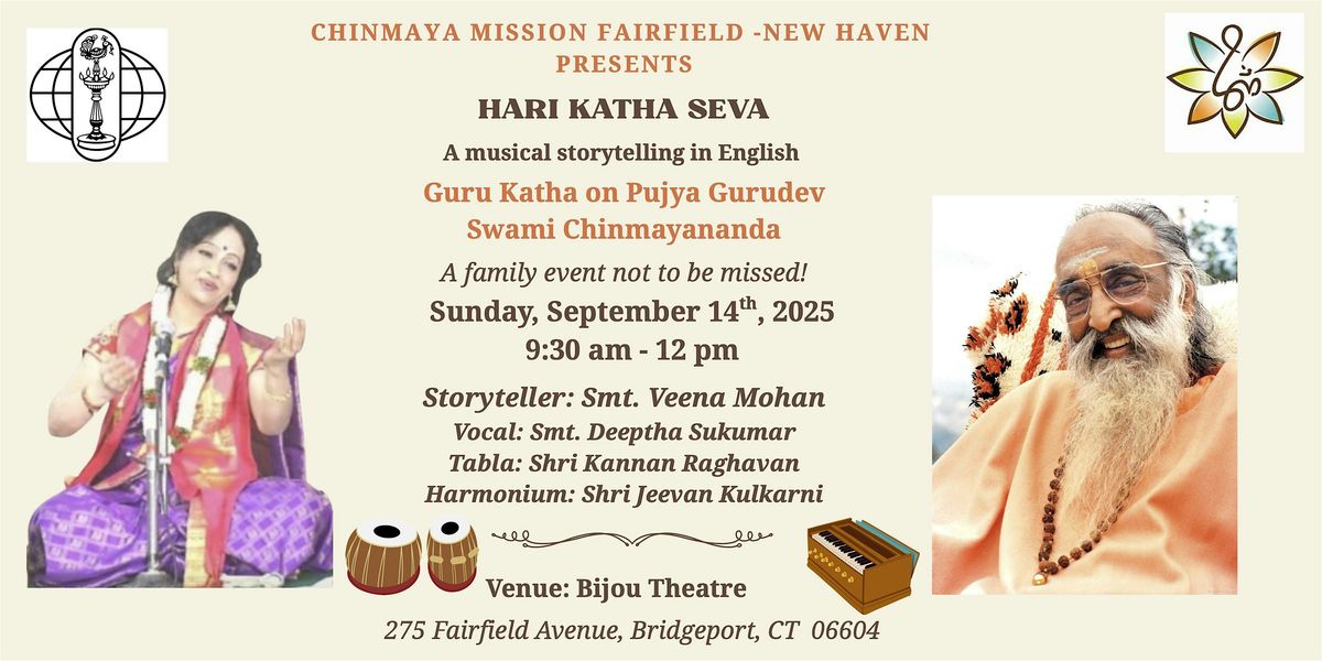 HARI KATHA SEVA - A Musical Storytelling in English, 14 September | Event in Bridgeport | AllEvents