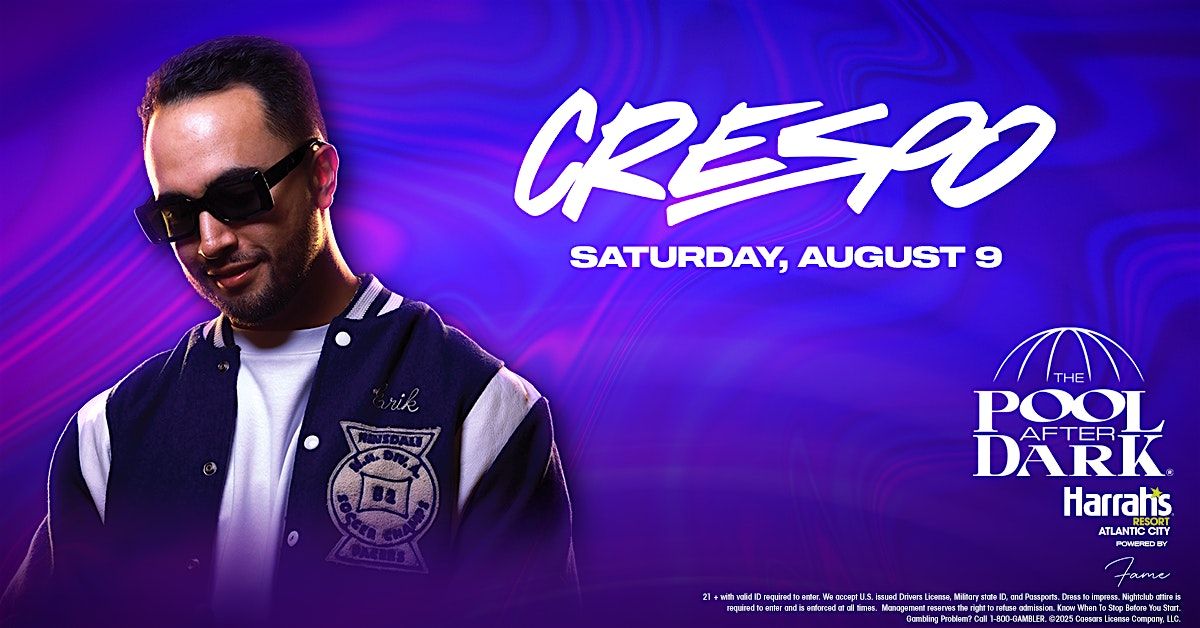 DJ CRESPO at The Pool After Dark, 9 August | Event in Atlantic City | AllEvents