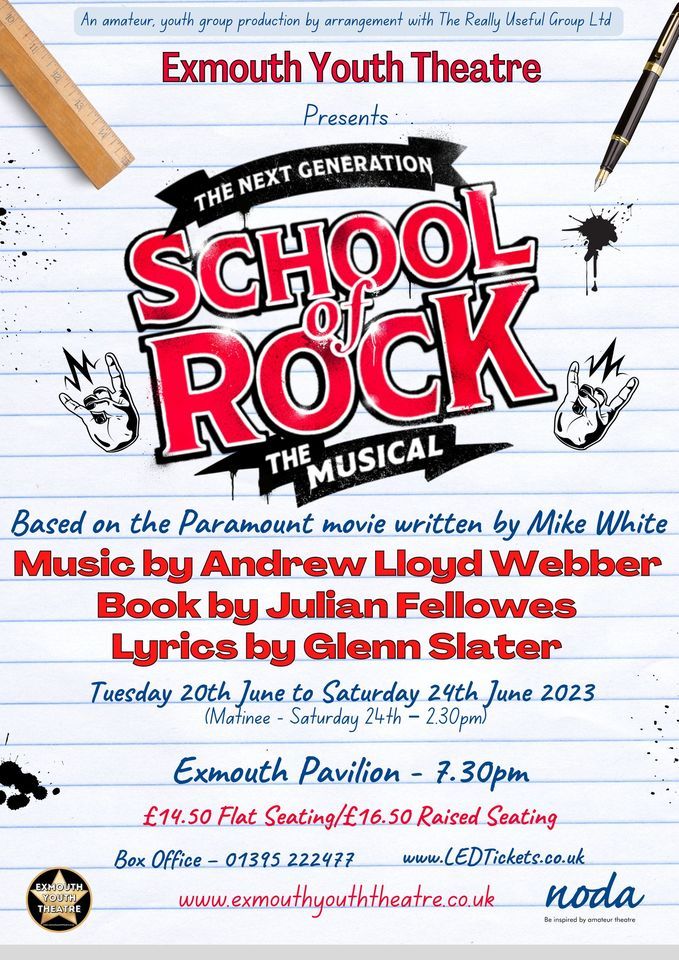 Exmouth Youth Theatre proudly presents - School of Rock, 20 June | Event in Brixham | AllEvents.in