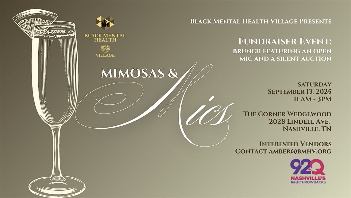 Mimosas and Mics: Brunch and Open Mic Fundraiser Event, 13 September | Event in Nashville | AllEvents