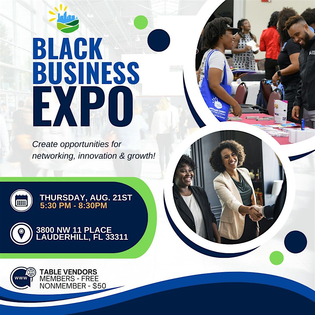 Broward Black Business Expo, 21 August | Event in Lauderhill | AllEvents