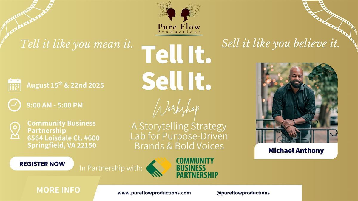 Tell It. Sell It. – A Storytelling & Brand Messaging Lab for Entrepreneurs, 15 August | Event in Springfield