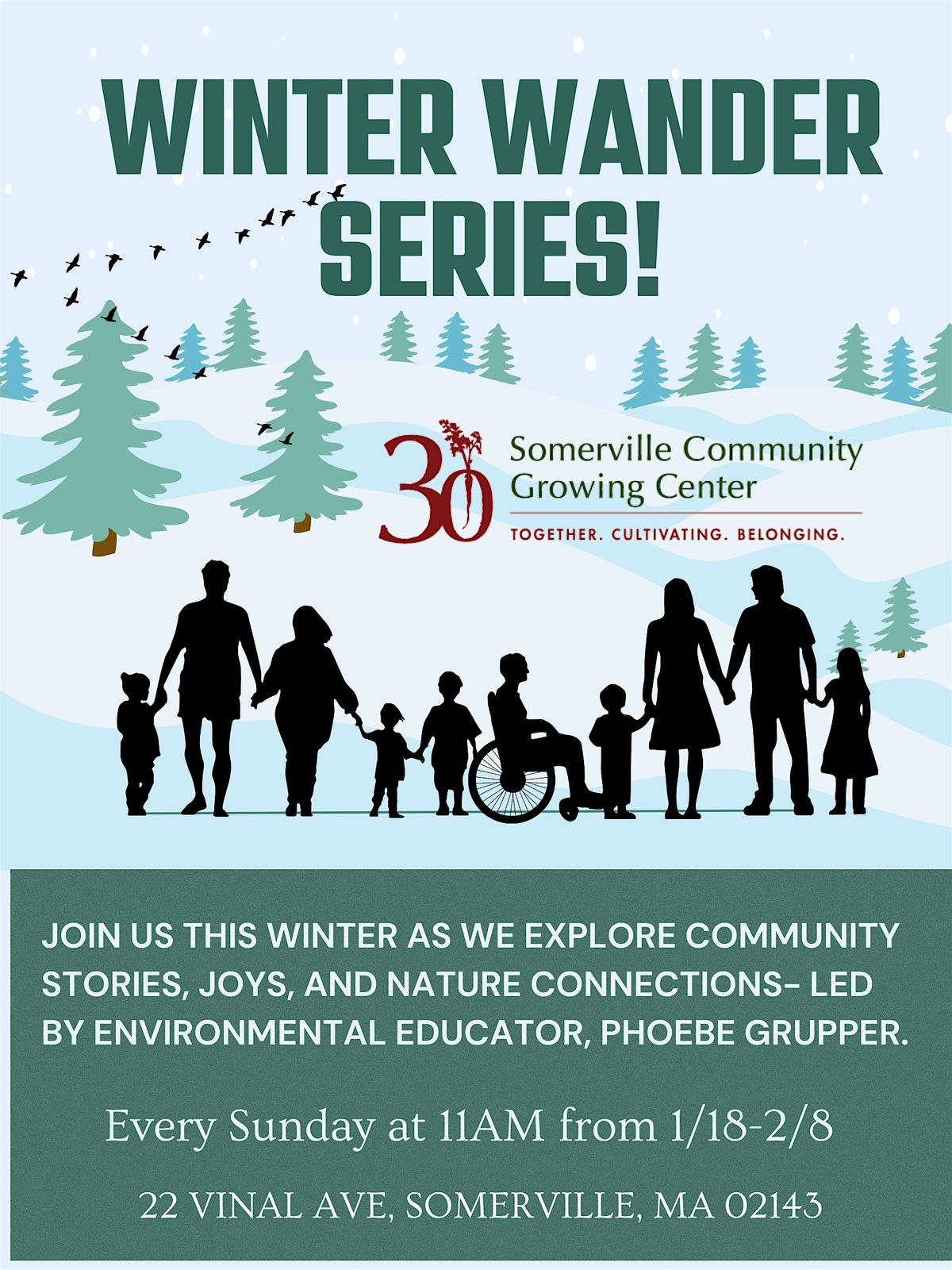 Winter Wander Nature and Community Series, Somerville Community Growing ...