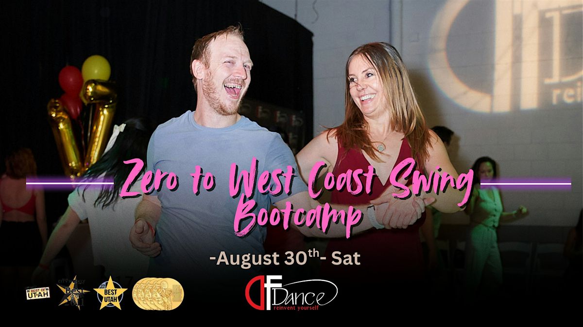 Zero to West Coast Swing Beginner Bootcamp (Not Free) No partner needed!, 30 August | Event in South Salt Lake