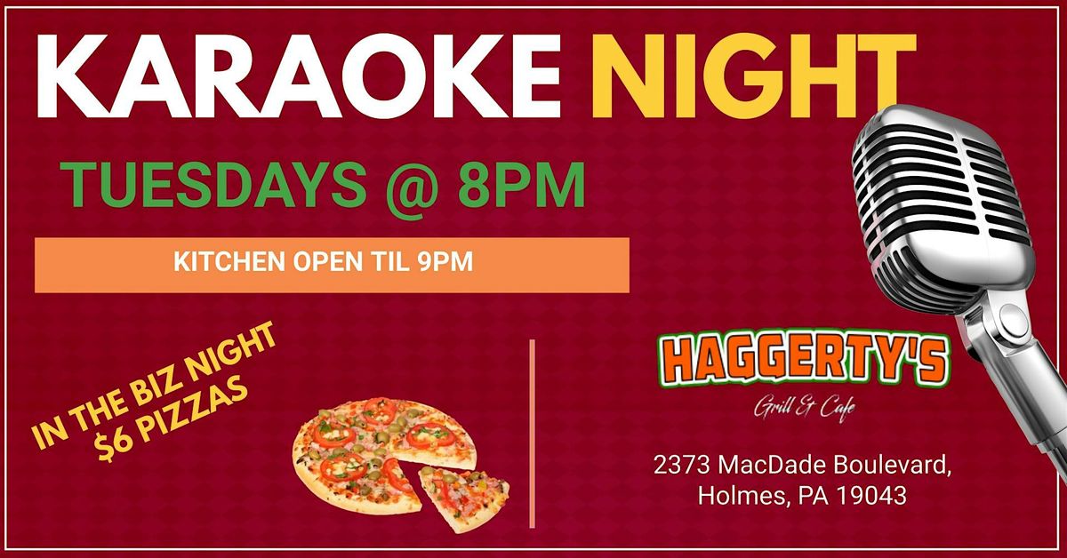 Tuesday Karaoke at Haggertys in Holmes, PA (Delaware County, PA) | Event in Holmes | AllEvents