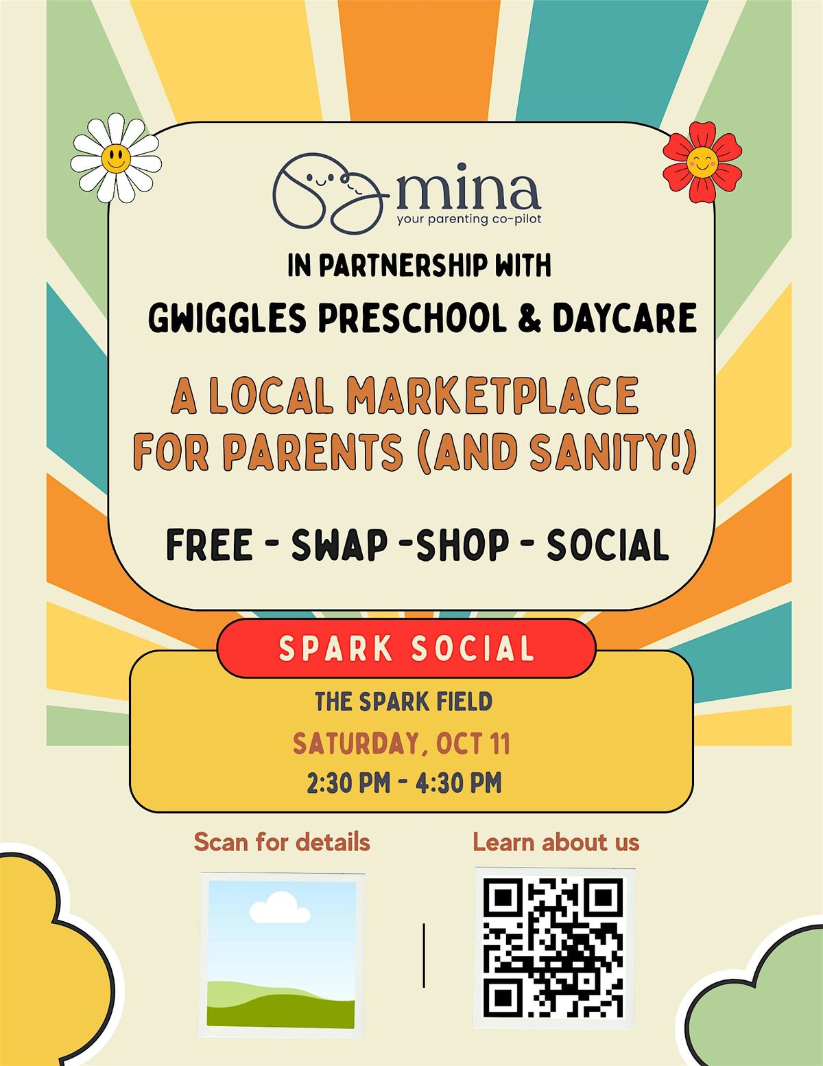 Mina's Local Marketplace for Parents (Live at Spark Social!), 11 October | Event in San Francisco | AllEvents