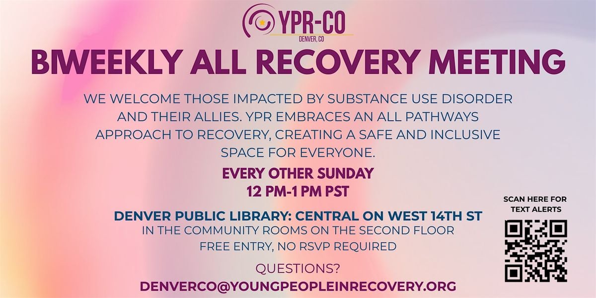 Biweekly All Recovery Meeting - Denver, CO | Event in Denver | AllEvents