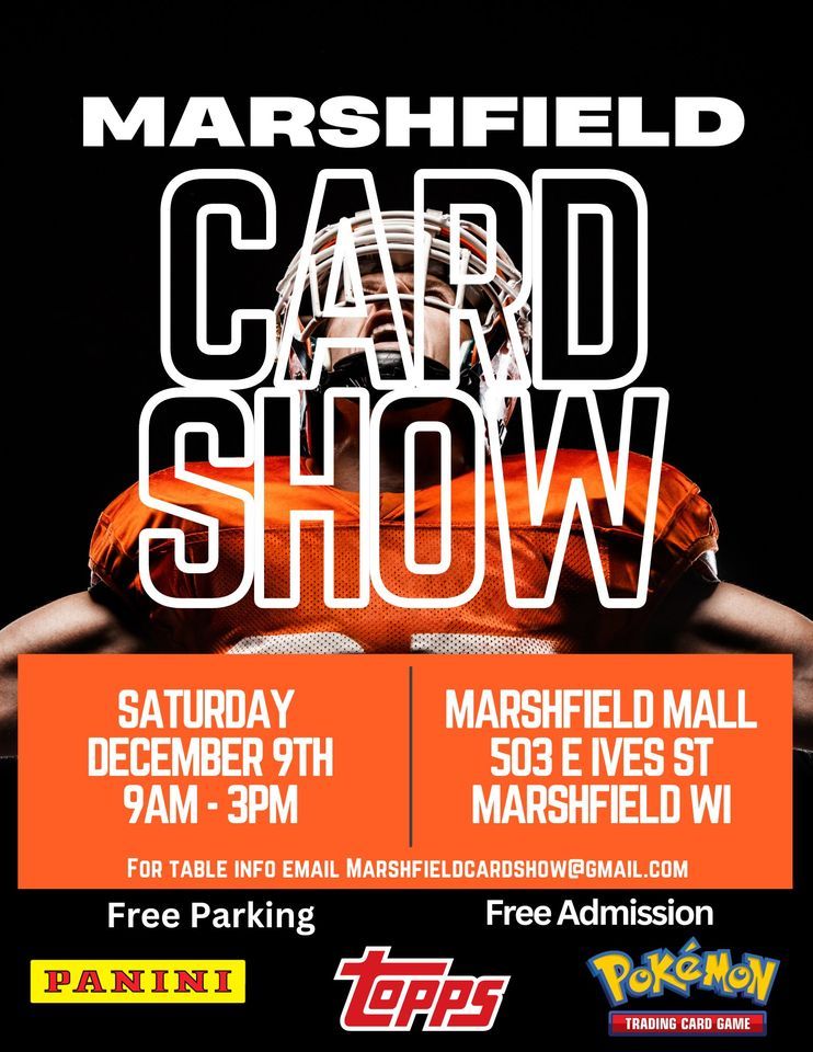 Marshfield Card Show, Marshfield Mall, December 9 2023 AllEvents.in