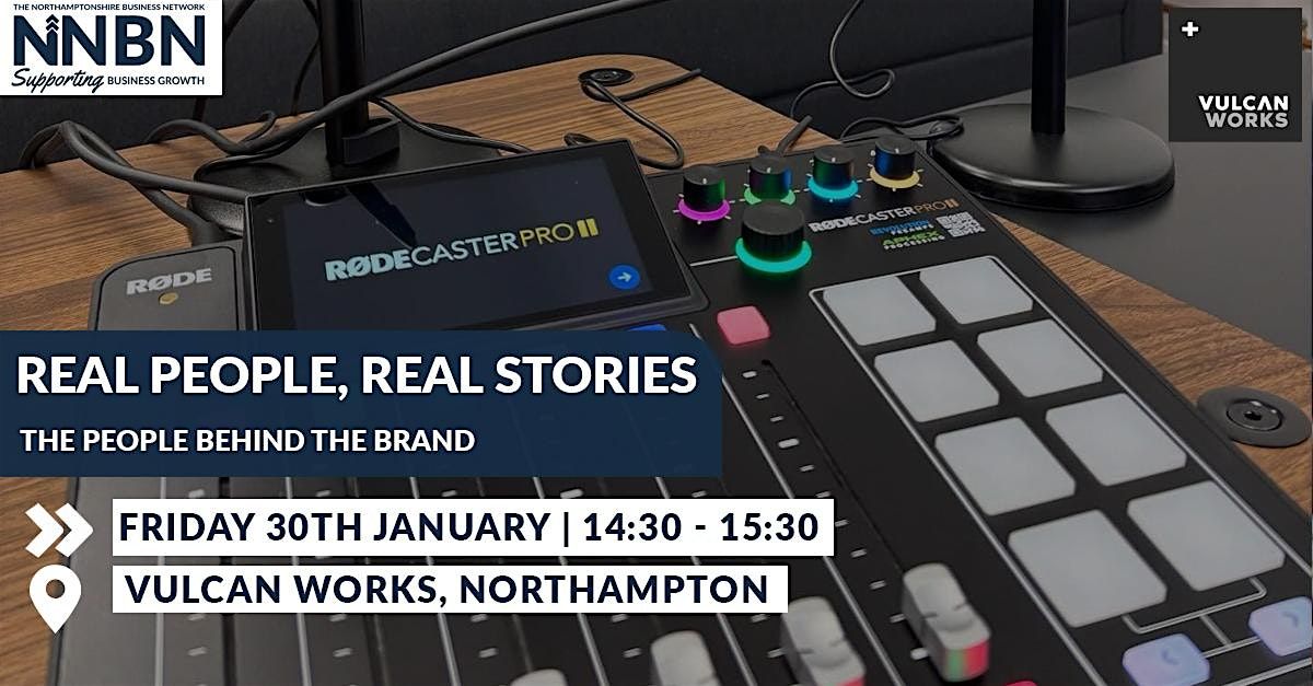 Real People, Real Stories – A New Podcast Series with Simon Cox, 30 January | Event in Northampton | AllEvents