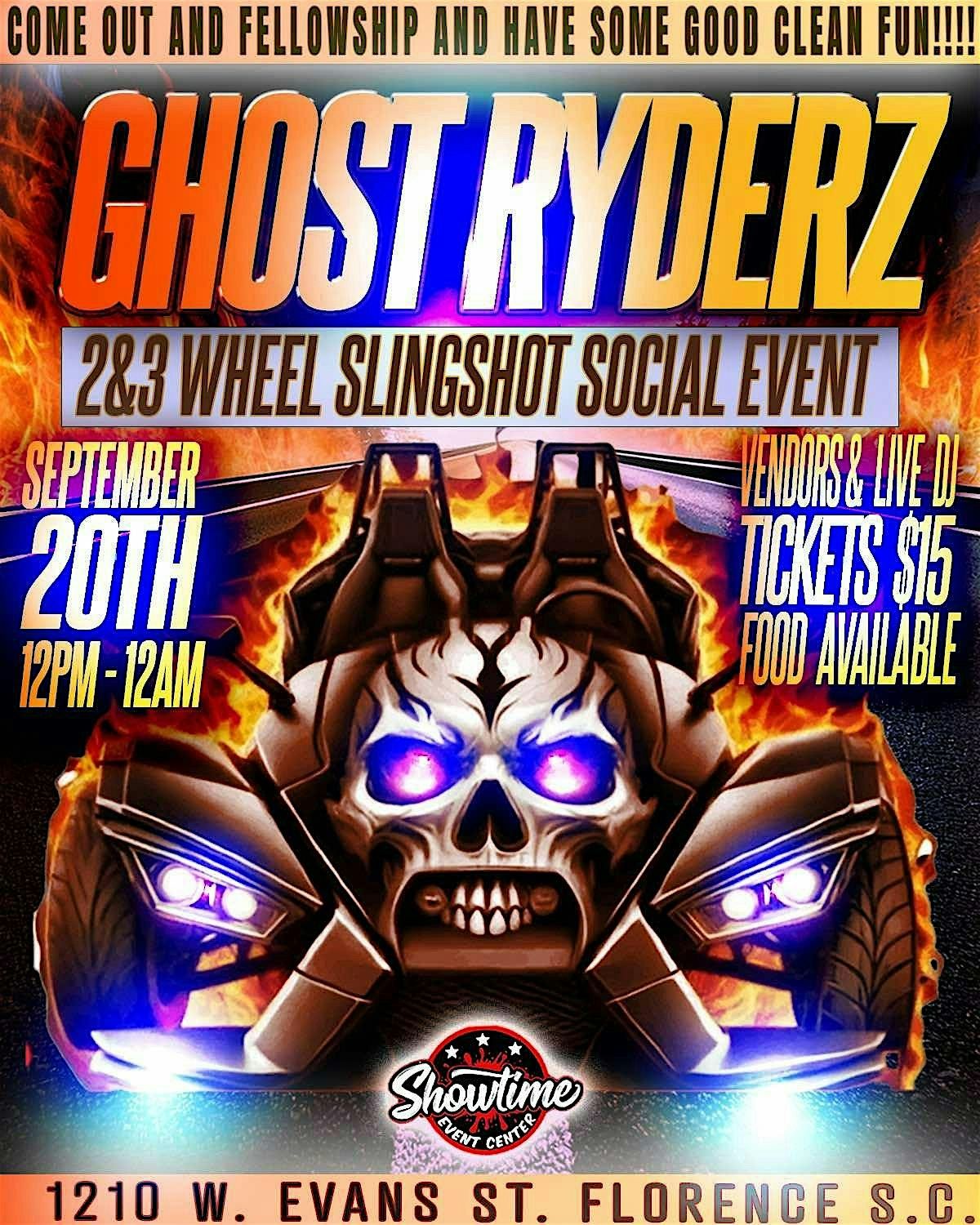 Ghost Ryderz Slingshot 2's & 3's Social Event, 20 September | Event in Florence | AllEvents