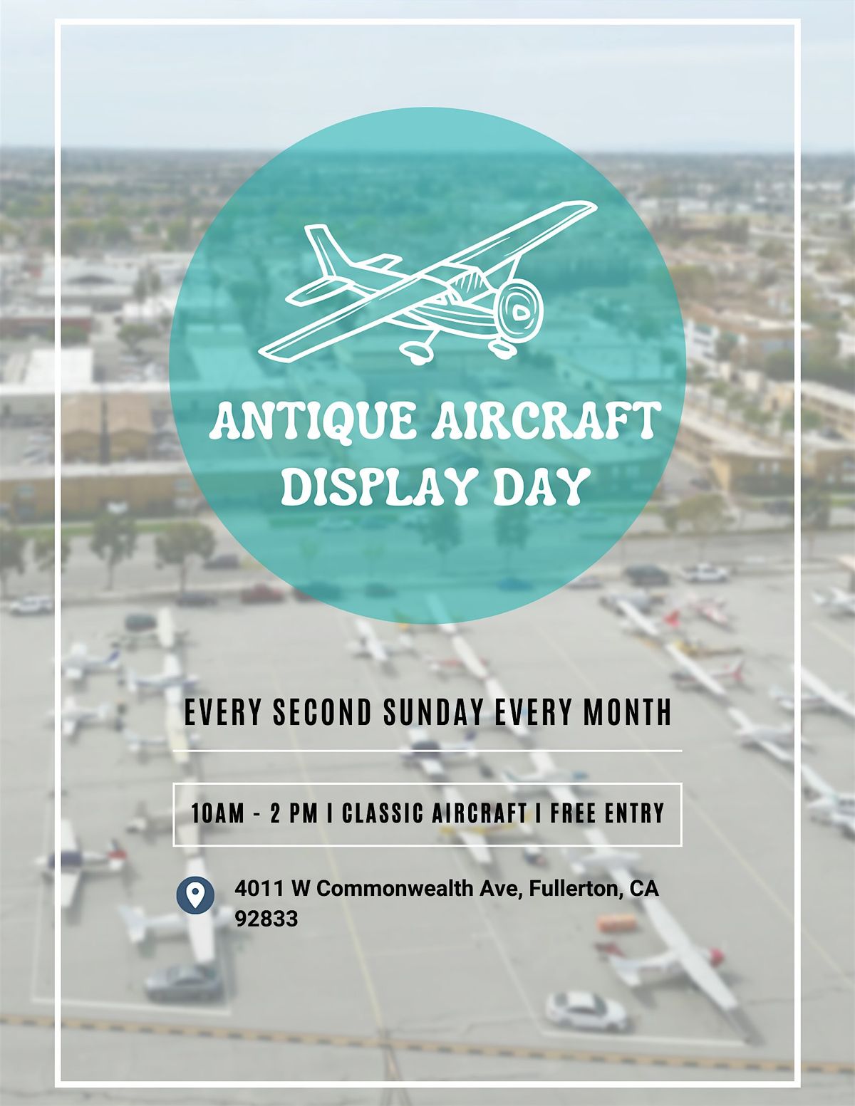 Antique Aircraft Display Day 2025 | Event in Fullerton | AllEvents