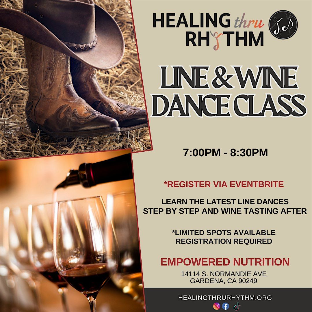 Line & Wine w/Healing Thru Rhythm, 18 July | Event in Gardena | AllEvents