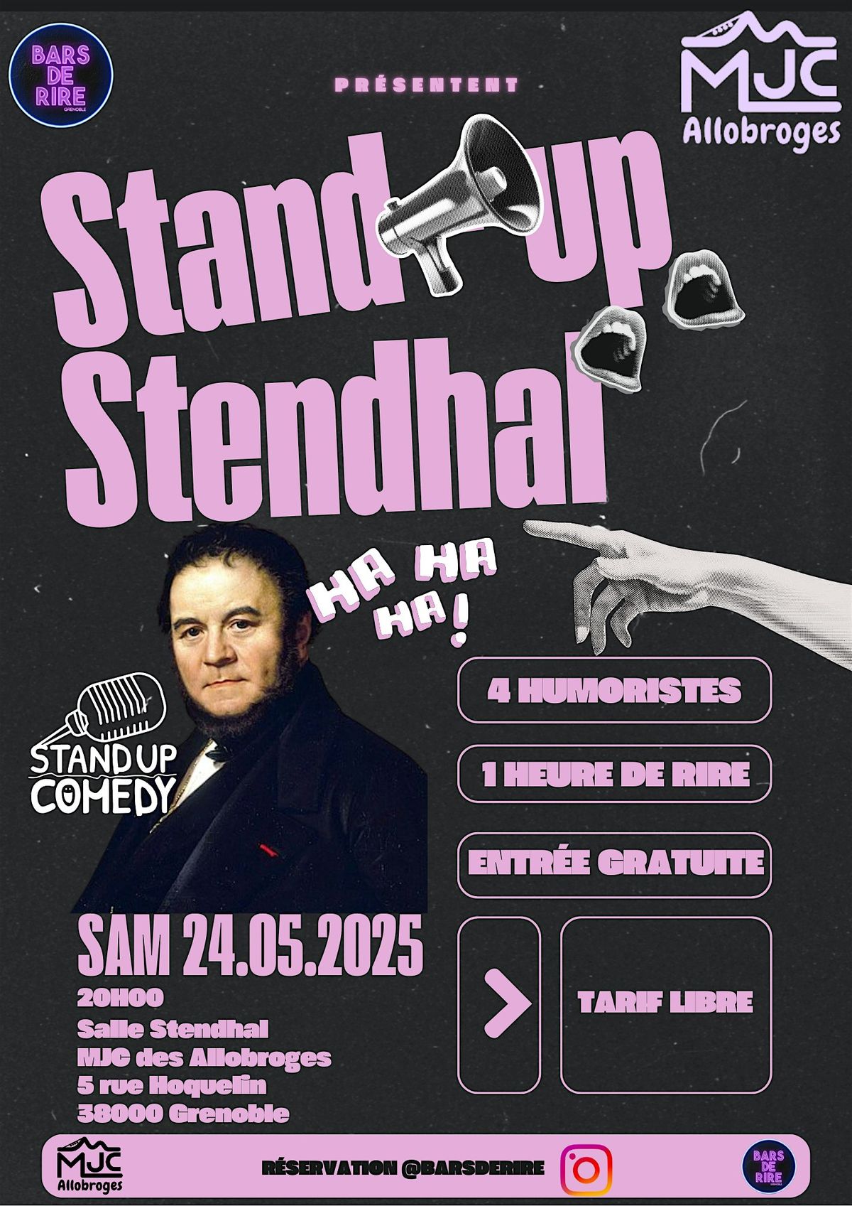 Stand-up Stendhal (Salle Stendhal/Notre Dame Musée/ Tram B) | Event in Grenoble | AllEvents